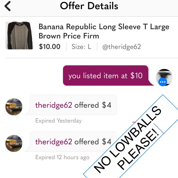 Banana Republic Long Sleeve T Large Brown Price Firm - Picture 7 of 7